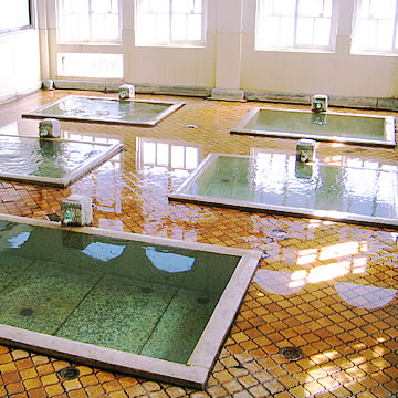 Sekizenkan Genrokunoyu bathing room, Shima Onsen