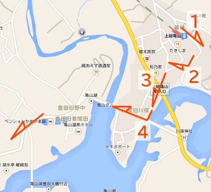 Map of Senjunoyu in Chiba Prefecture