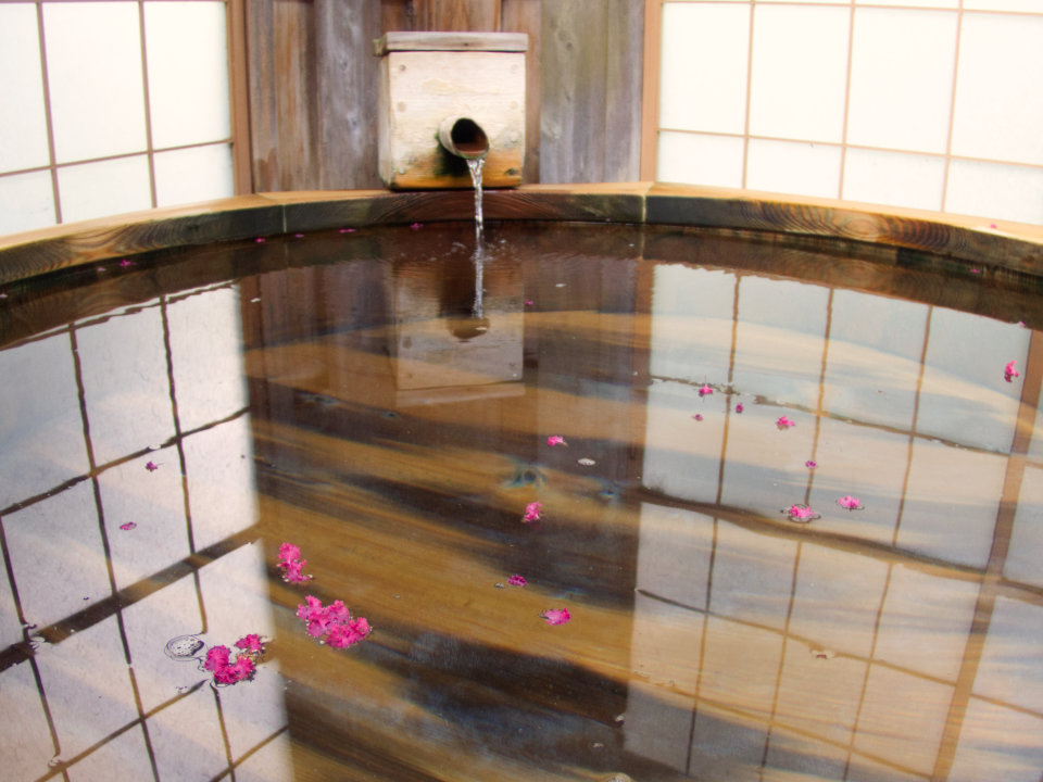 浅間温泉 目之湯 紫山楼 [小風呂] 露天風呂